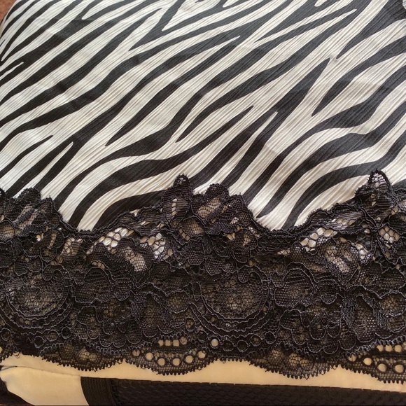 INC. Intl Concepts Zebra Stripe Chemise. XS. - Picture 5 of 6